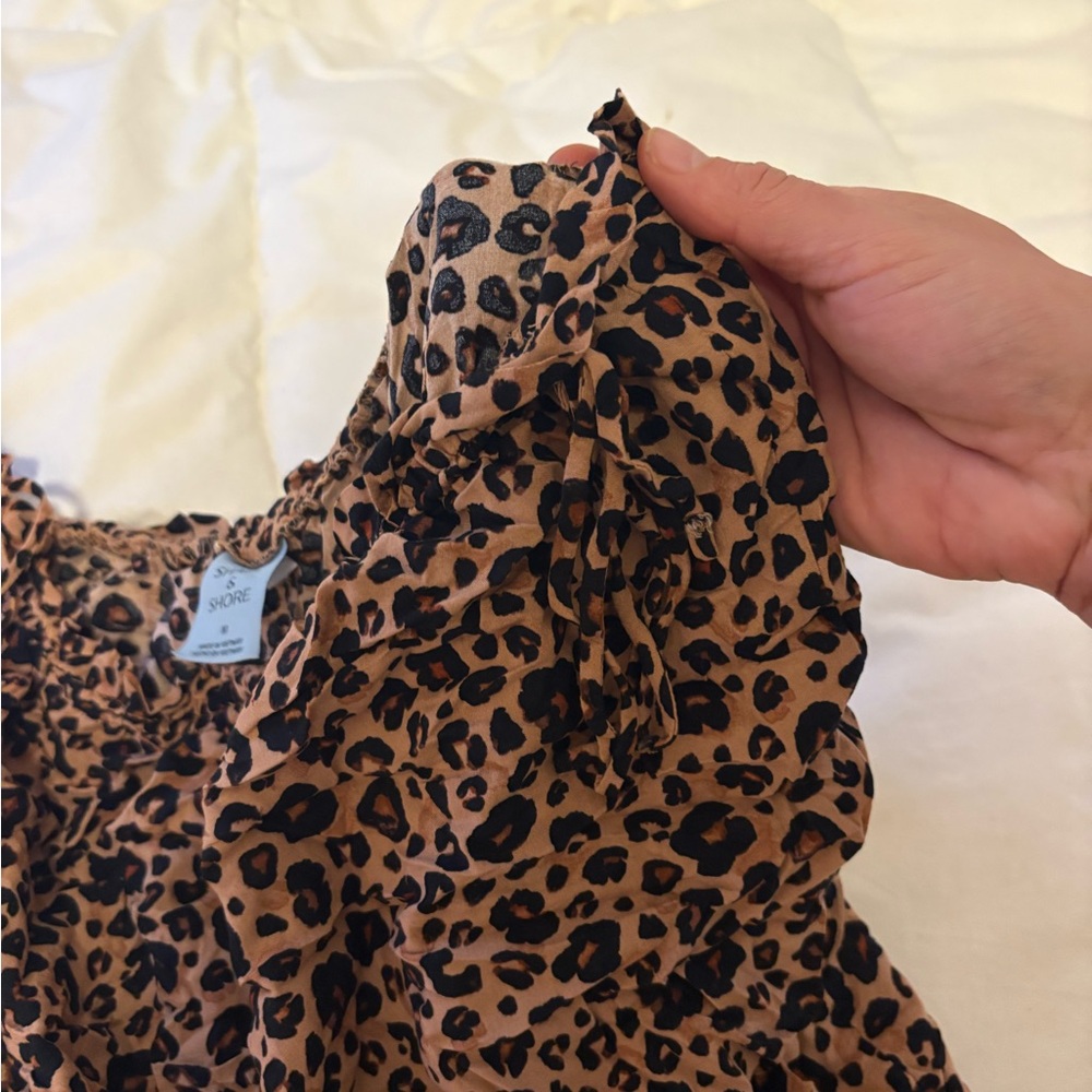 Shade & Shore Leopard Print Skirt - Picture 2 of 3